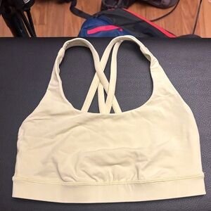1 Lululemon energy Bra light yellow